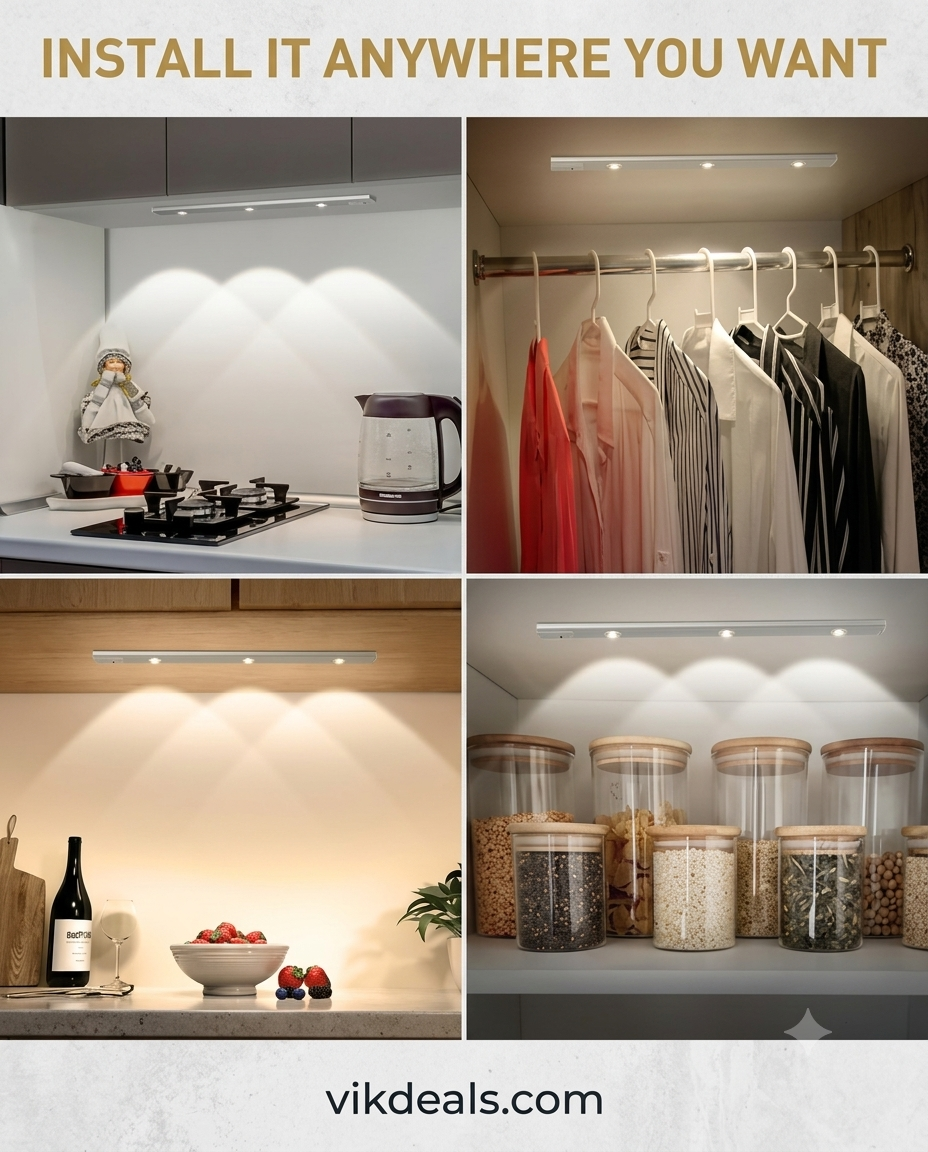 Sprqcart Cabinet Light with 3 mode (Pack of 1)