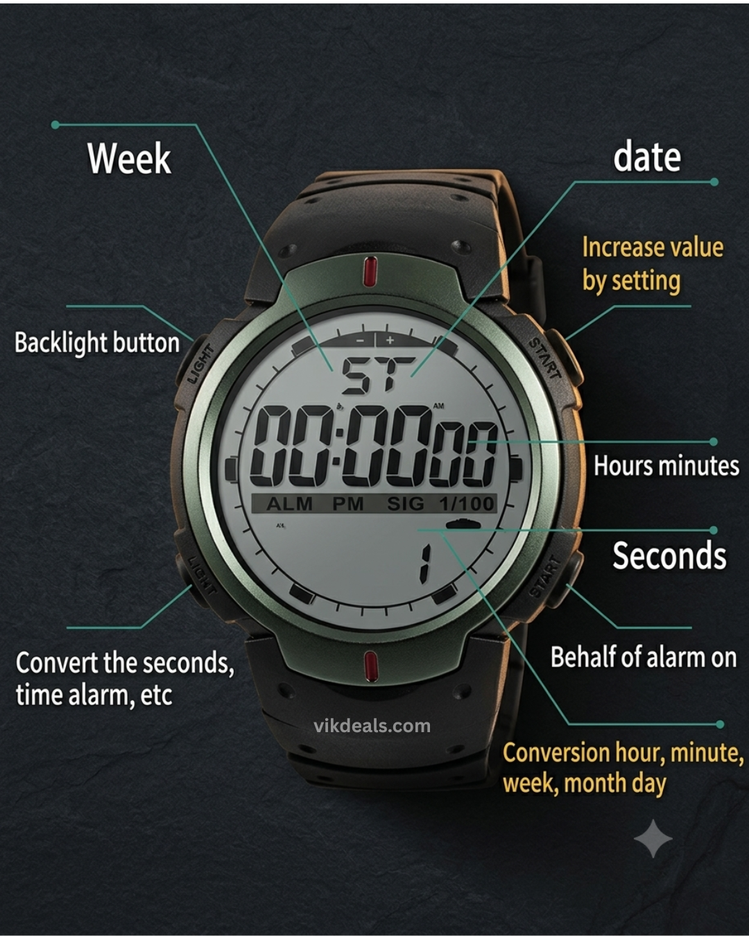 Sports Digital Watch For Men