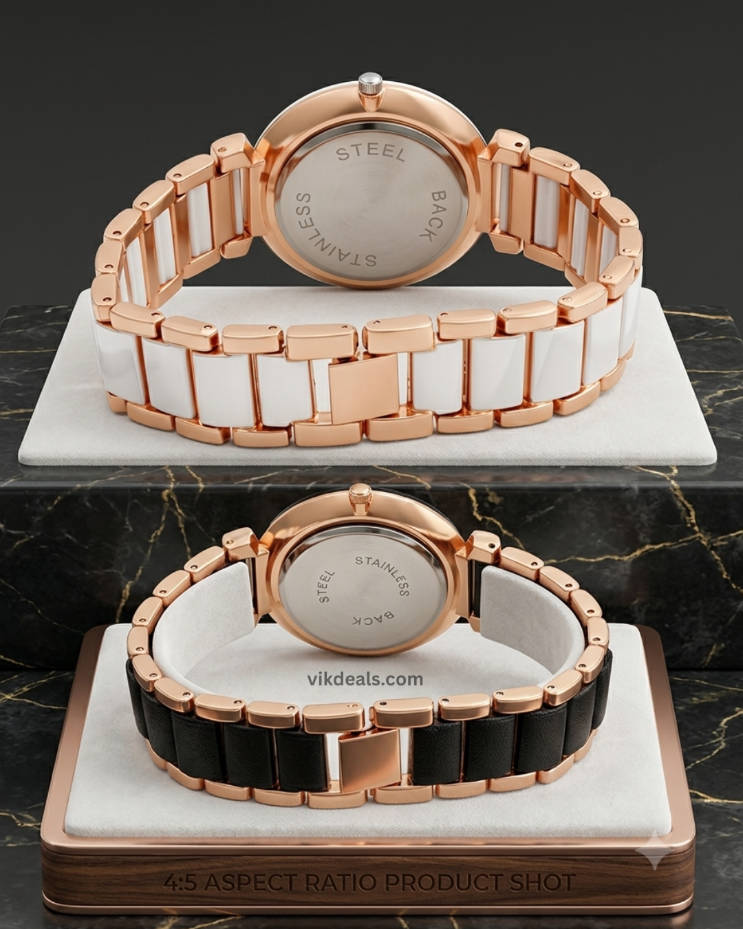 Analog Tatan with black mina round dial 2 watch combo for womens or girls.