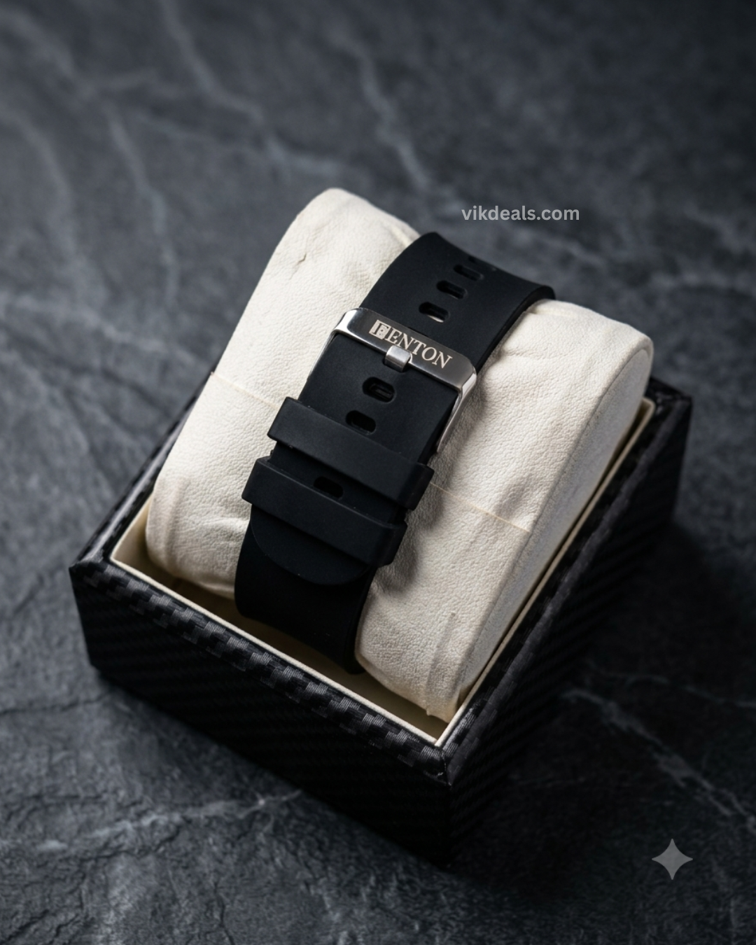 Trendy Squer Leather Belt Analog Watch