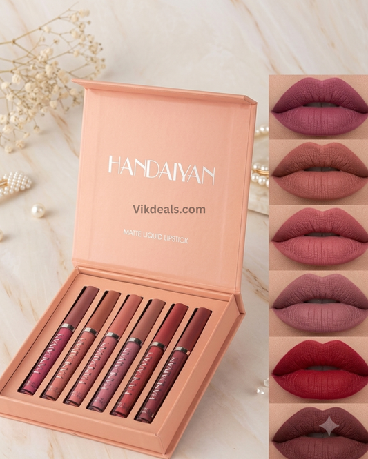 New velvet long lasting lipstick (set of 6)