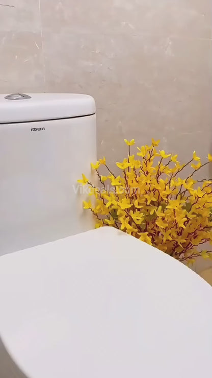 Silicone Toilet Brush with Slim Holder