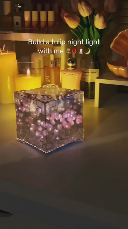 Wishpitara Tulip Cube Mirror Lamp