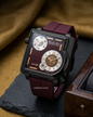 Squar  Dual Time Softest Sillicone Magnet Buckle Strap.