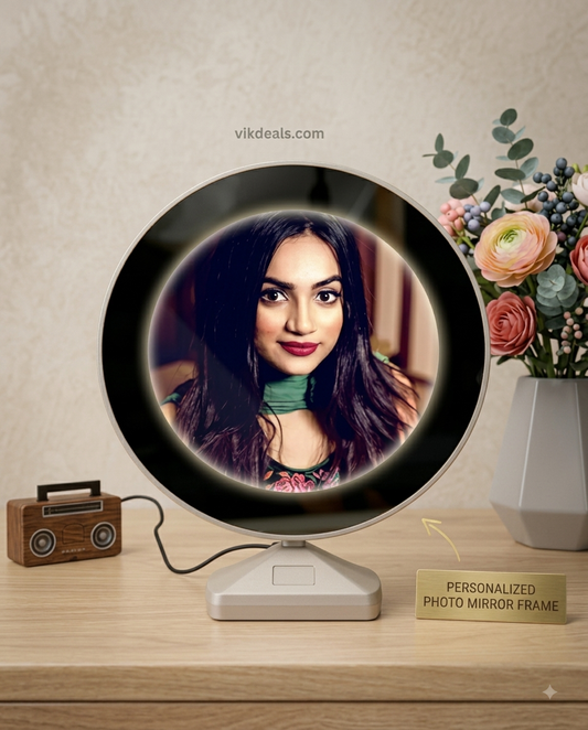 Magic Mirror Photo Frame With Light Photos