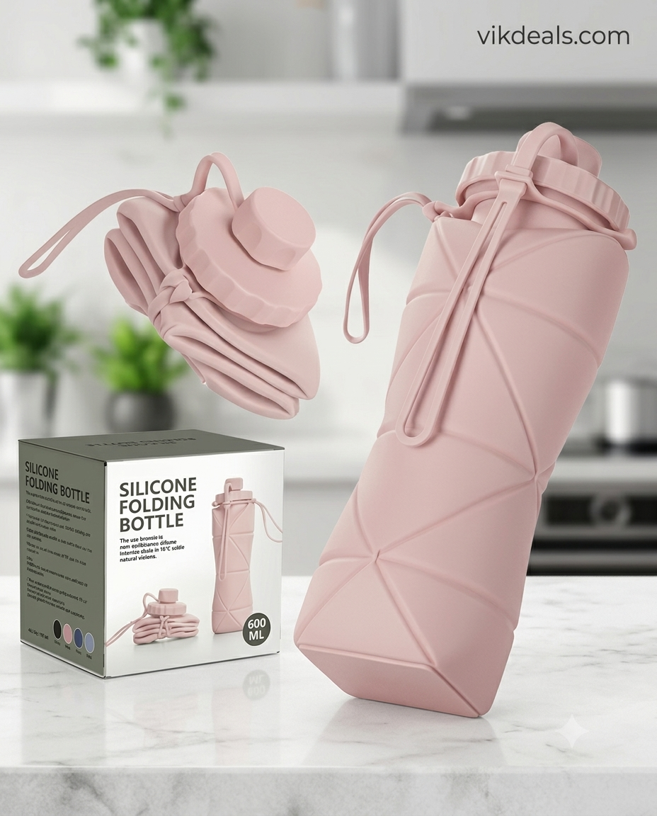 Silicone Water Bottle 600 ml