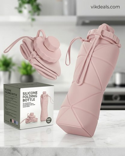 Silicone Water Bottle 600 ml