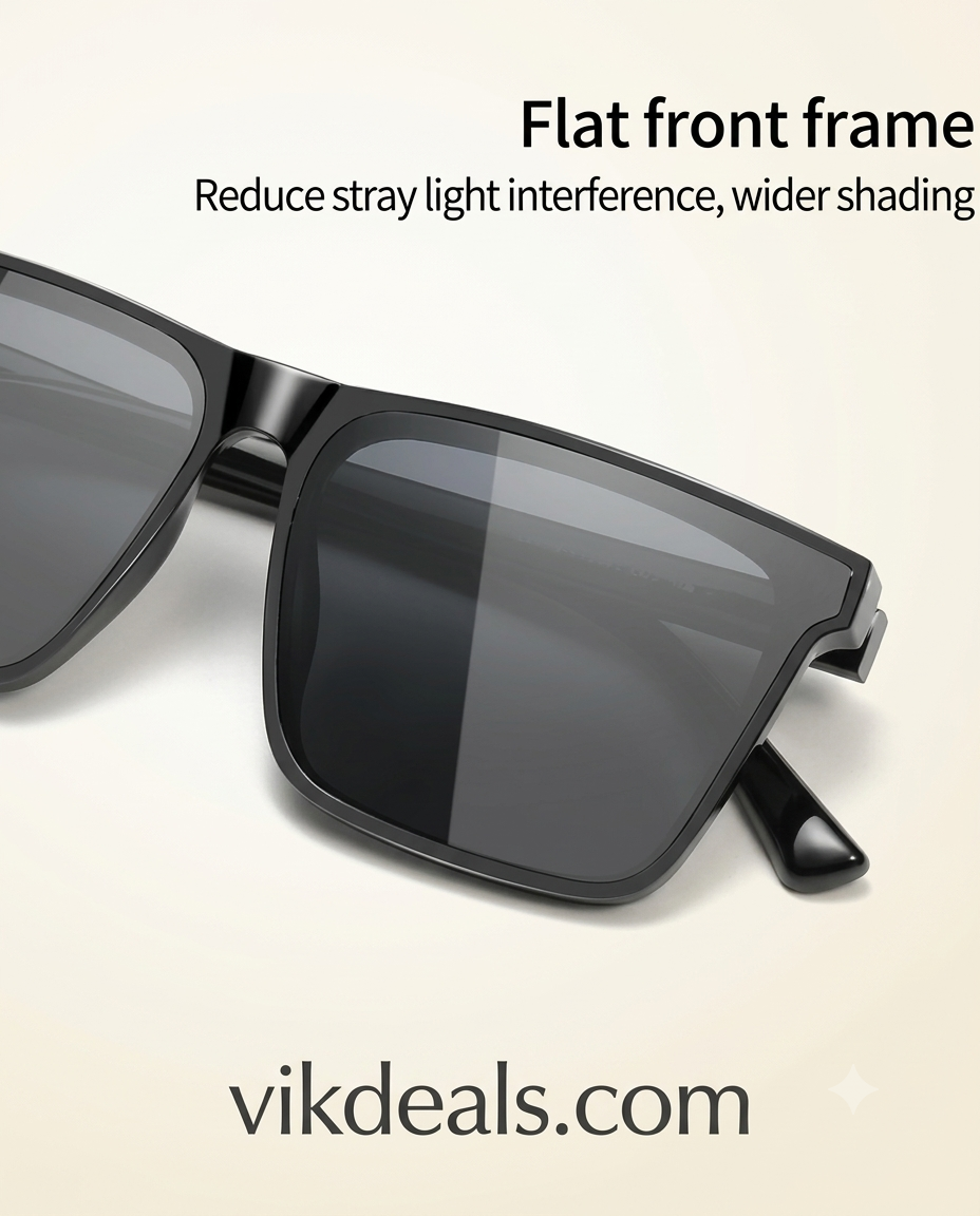 Latest Arzonai UV Stylish Protected Black Sunglasses For Men