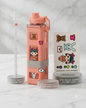 Kiwaii Square Cute Cartoon Water Bottle