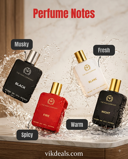Perfume Set for Men - 4 Long-Lasting Perfumes