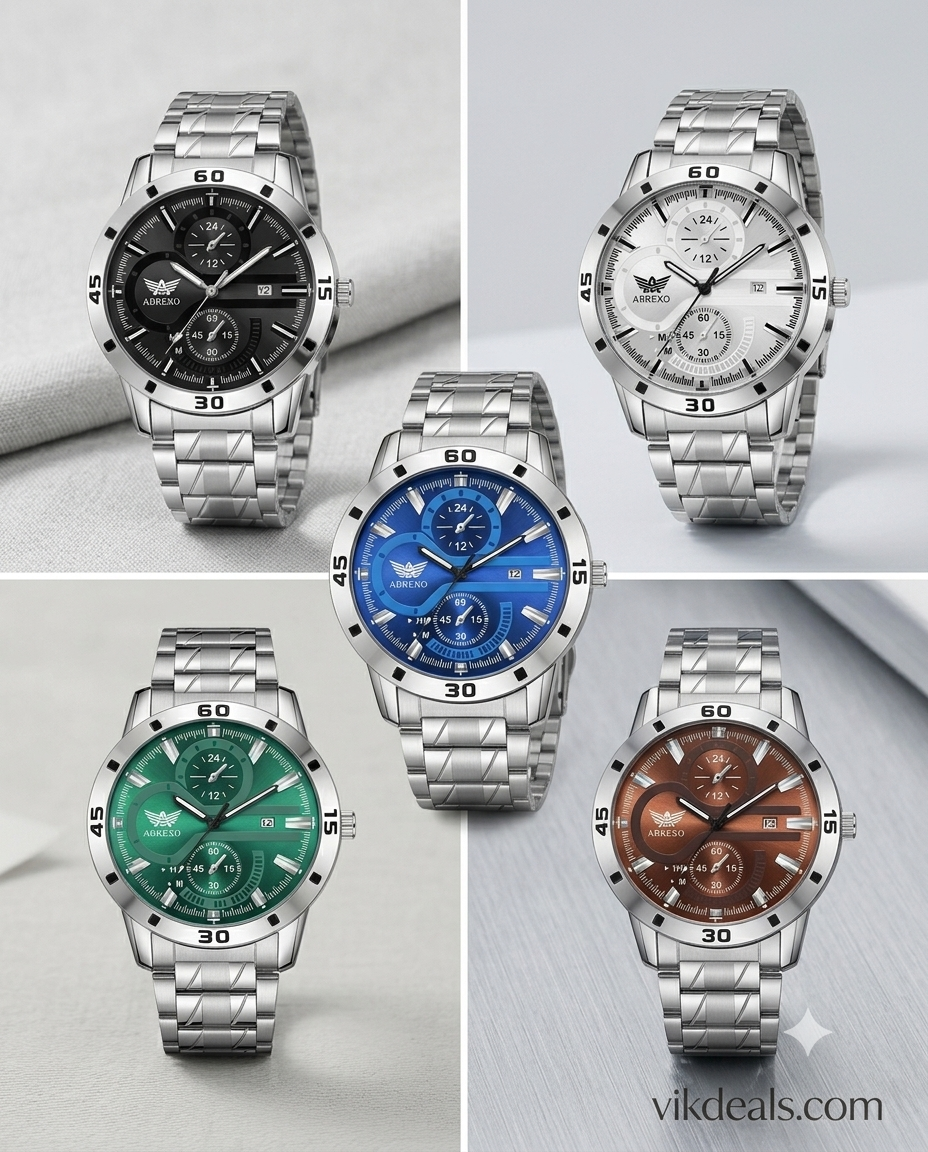 Abrexo Quartz Stainless Steel Watch