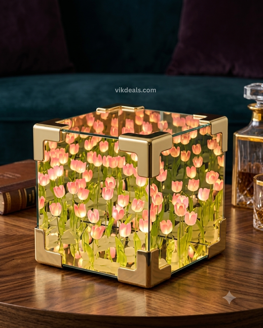 Wishpitara Tulip Cube Mirror Lamp