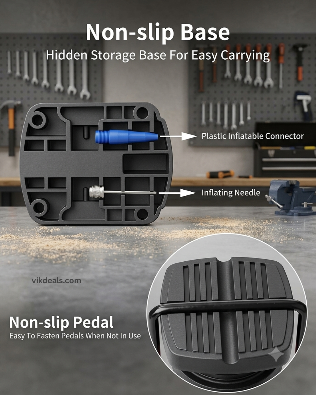 Portable High Pressure Foot Activated Air Pump