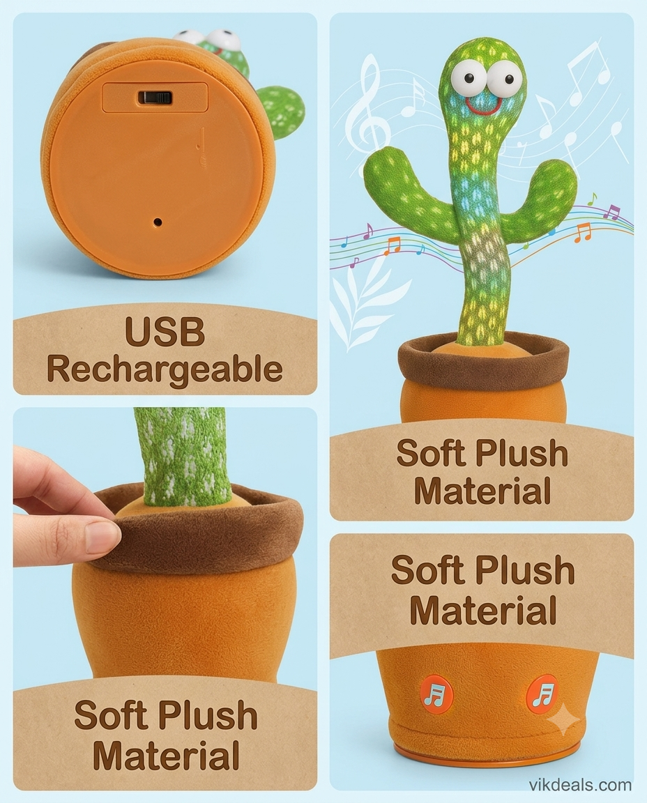 Dancing Cactus Musical Toy