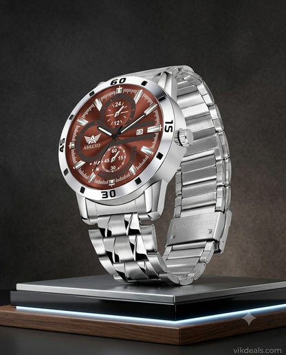 Abrexo Quartz Stainless Steel Watch
