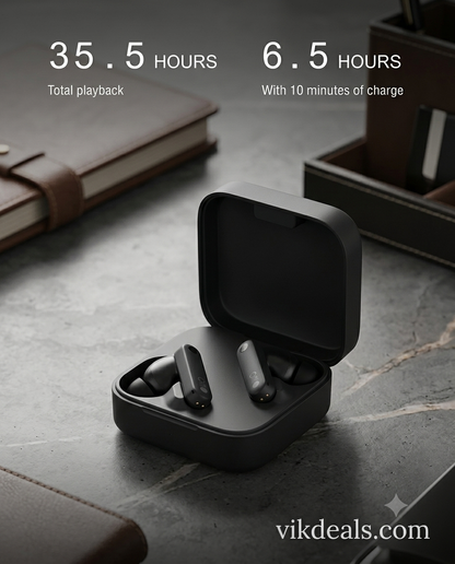Wireless TWS Bluetooth Buds 48 Db Hybrid Anc,