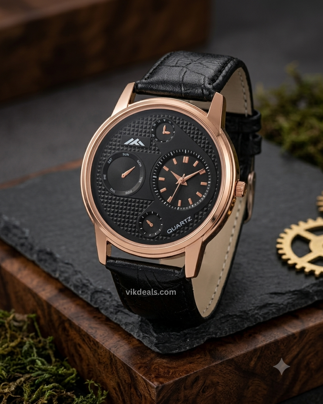 High demanded round dail attractive leather belt watches for boys and men.