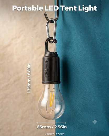 USB Rechareable Emergency Lamp with Unbreakable Hanging Clip 