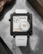 Squar  Dual Time Softest Sillicone Magnet Buckle Strap.