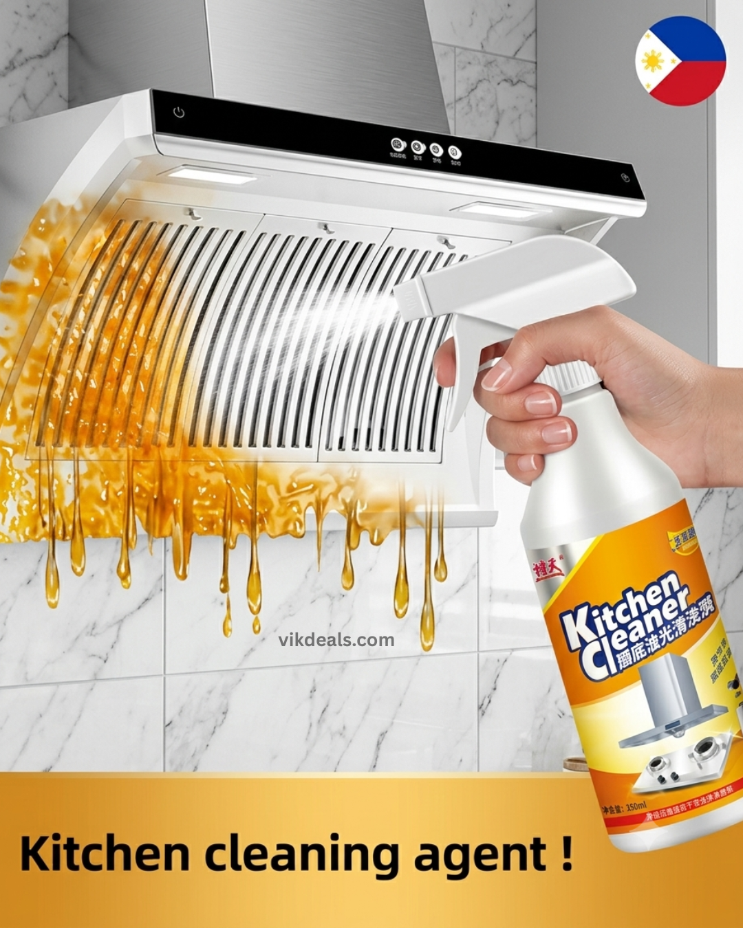 KITCHEN OIL REMOVER SPRAY