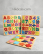 Wooden Alphabet Puzzles Numbers Count Blocks (3 Sets)