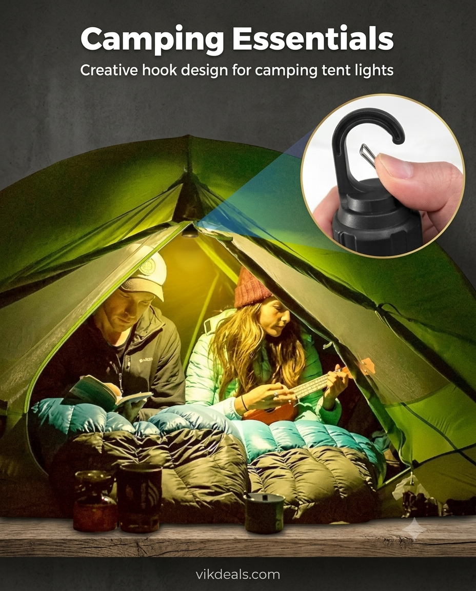 USB Rechareable Emergency Lamp with Unbreakable Hanging Clip 