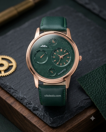 High demanded round dail attractive leather belt watches for boys and men.