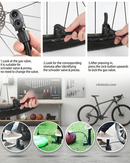 Portable High Pressure Foot Activated Air Pump