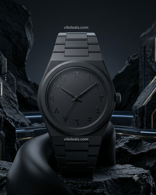 Black Arabic Aura Watch