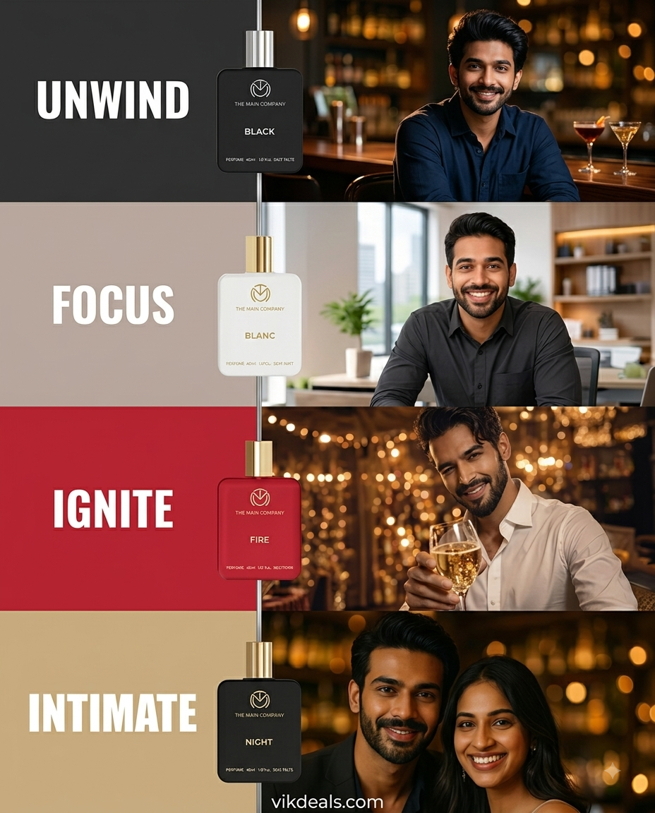 Perfume Set for Men - 4 Long-Lasting Perfumes