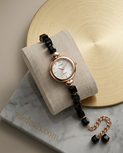 Analogue Stylish stainless steel strap Watch