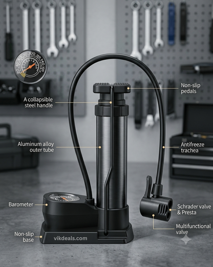 Portable High Pressure Foot Activated Air Pump