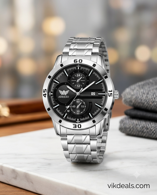 Abrexo Quartz Stainless Steel Watch