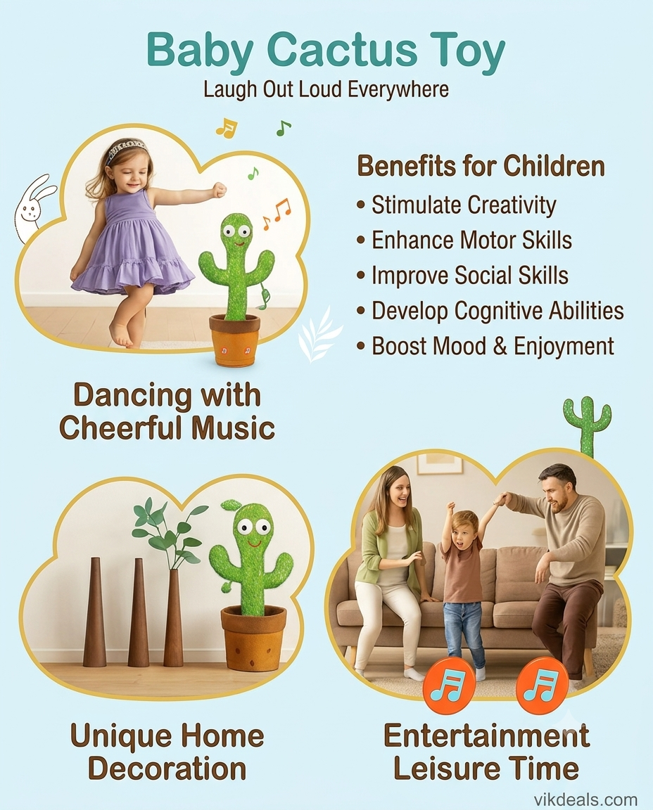 Dancing Cactus Musical Toy