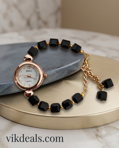 Analogue Stylish stainless steel strap Watch