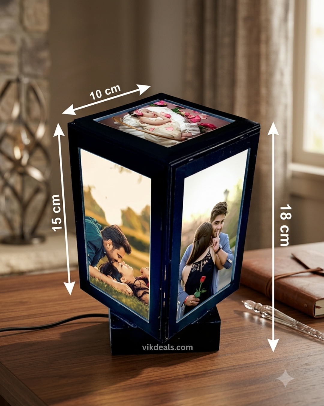 6x4 photo rotating lamp