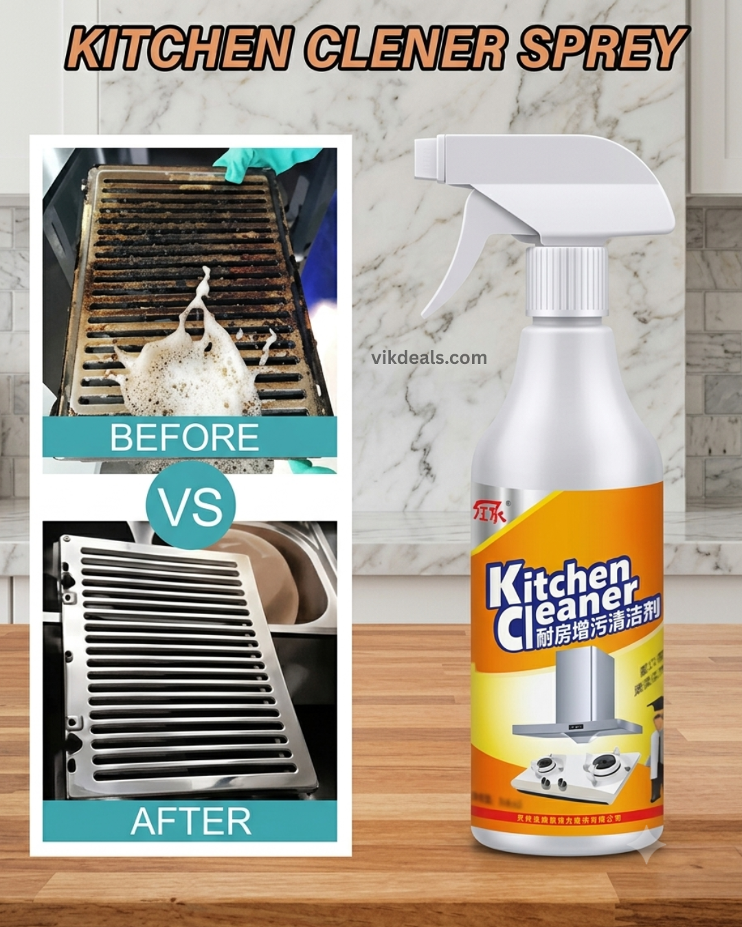 KITCHEN OIL REMOVER SPRAY