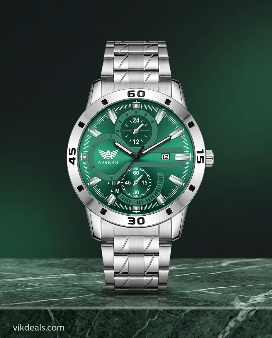 Abrexo Quartz Stainless Steel Watch