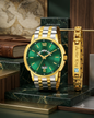 New Real Gold Silvelr Plating Watch