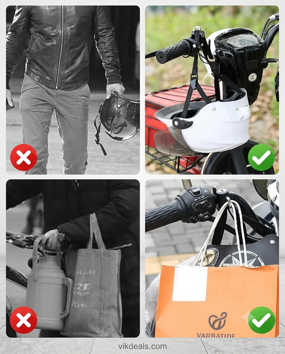 Universal Motorcycle Helmet Lock for Bike