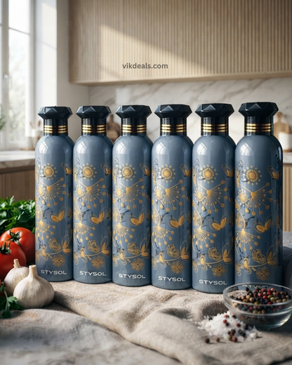 Grade Fridge Round Bottle 1000 ml Plastic Bottle