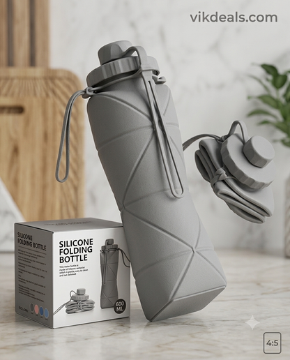 Silicone Water Bottle 600 ml