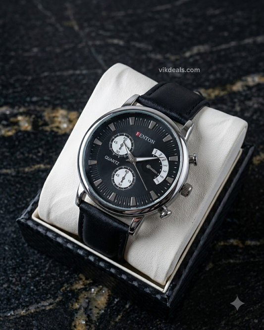 Trendy Round Analog Watch - For Men