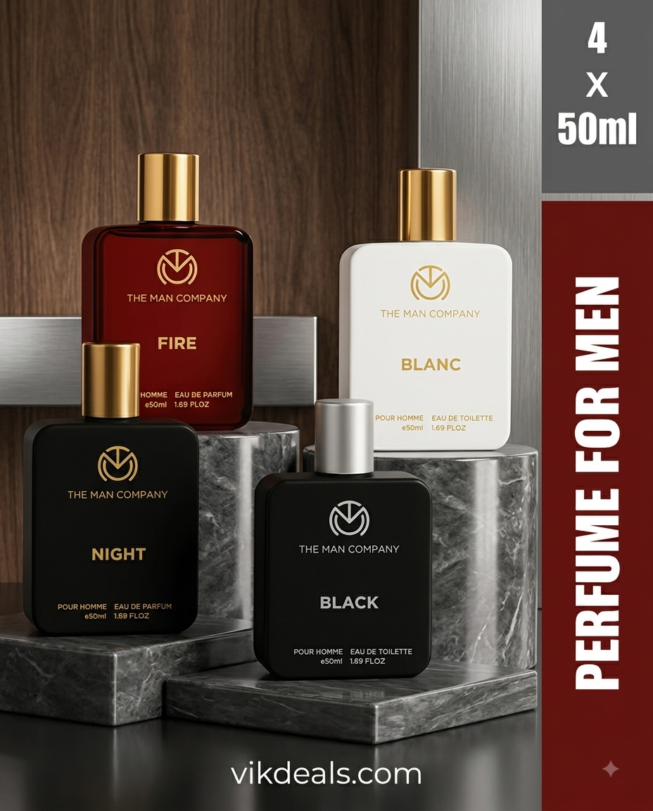 Perfume Set for Men - 4 Long-Lasting Perfumes