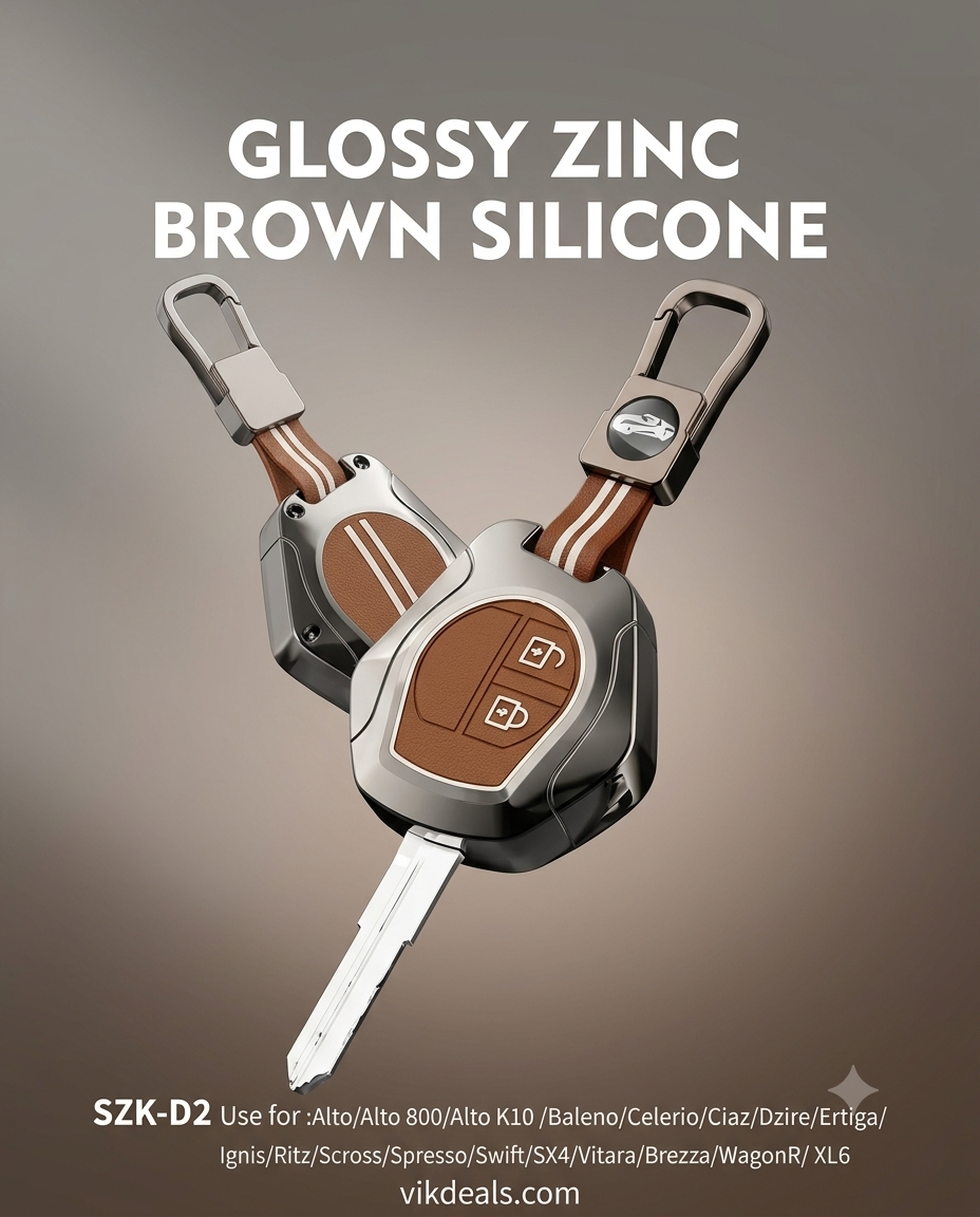 Premium Metal Key - Brown Cover