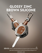 Premium Metal Key - Brown Cover
