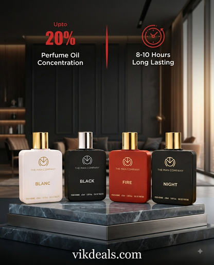 Perfume Set for Men - 4 Long-Lasting Perfumes