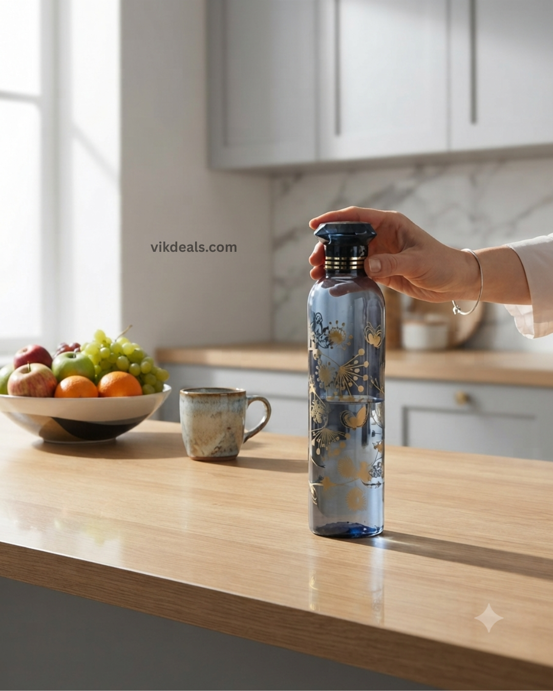 Grade Fridge Round Bottle 1000 ml Plastic Bottle