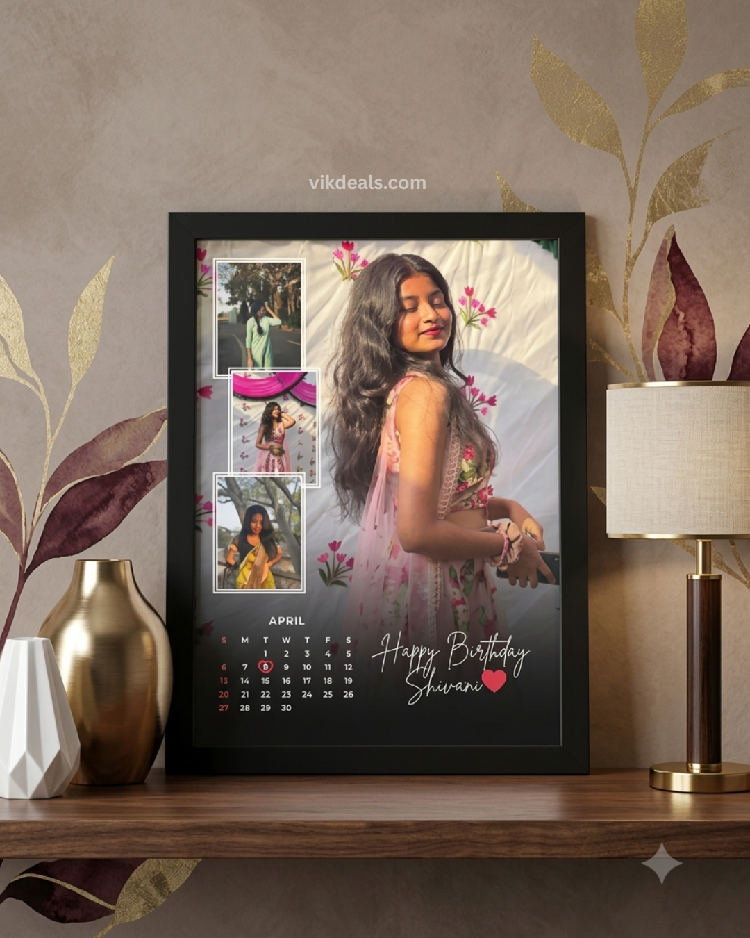 Customized Birthday & Anniversary Photo Frame