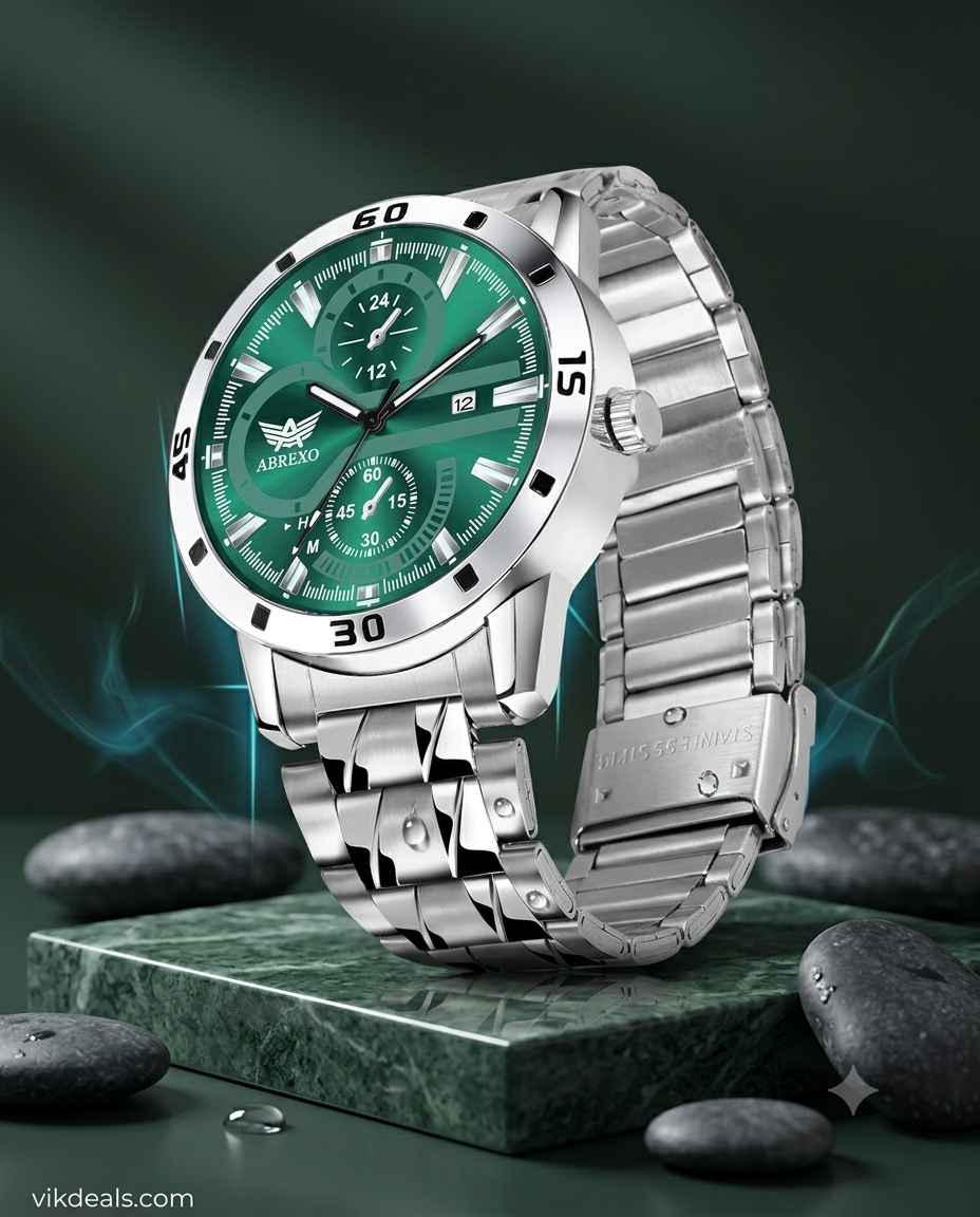 Abrexo Quartz Stainless Steel Watch